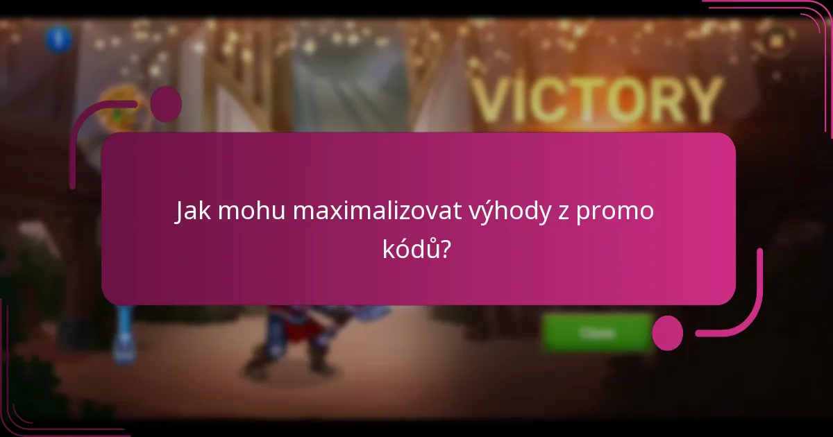 Jak mohu maximalizovat výhody z promo kódů?